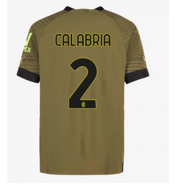 AC Milan Davide Calabria #2 Tredjedrakt 2022-23 Kortermet